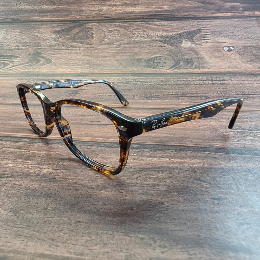 Ray-Ban RB 5228 5711 Tortoise Havana Rectangular Eyeglasses Frames 55-17-140